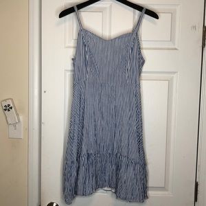 Blue & White Striped Sundress